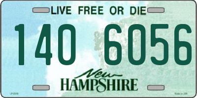 NH license plate 1406056