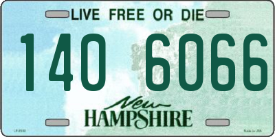 NH license plate 1406066