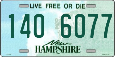 NH license plate 1406077
