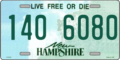 NH license plate 1406080