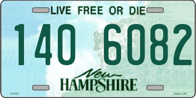 NH license plate 1406082