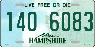 NH license plate 1406083