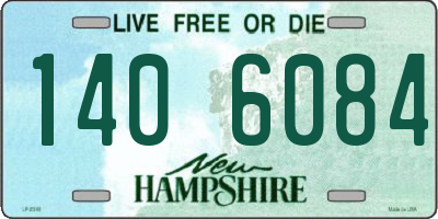 NH license plate 1406084