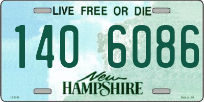 NH license plate 1406086