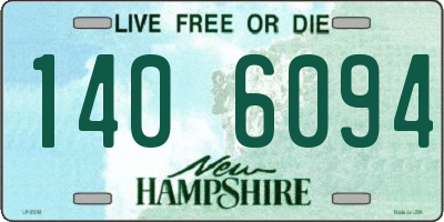 NH license plate 1406094