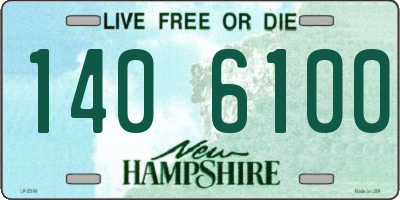 NH license plate 1406100