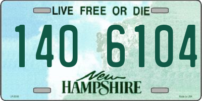 NH license plate 1406104