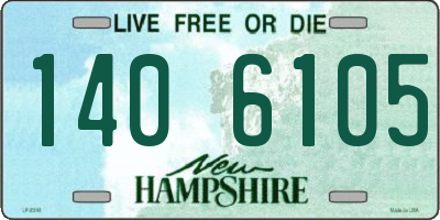 NH license plate 1406105