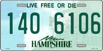 NH license plate 1406106