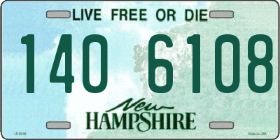 NH license plate 1406108