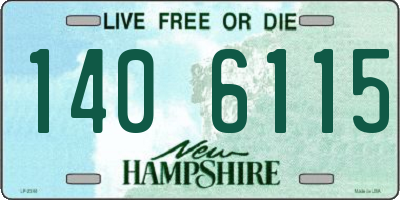 NH license plate 1406115