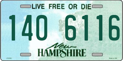 NH license plate 1406116