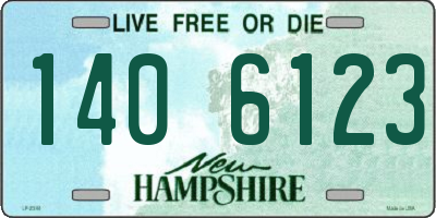 NH license plate 1406123
