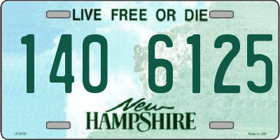 NH license plate 1406125