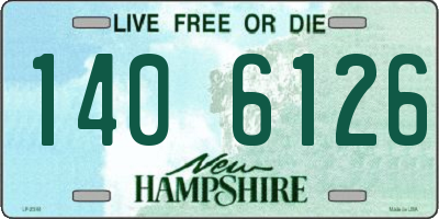 NH license plate 1406126
