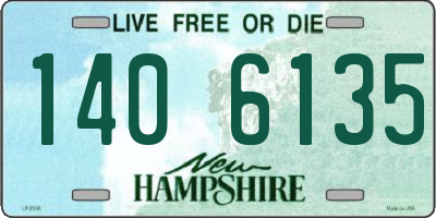 NH license plate 1406135