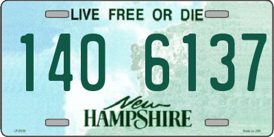 NH license plate 1406137