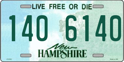 NH license plate 1406140