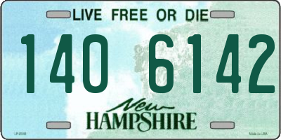 NH license plate 1406142