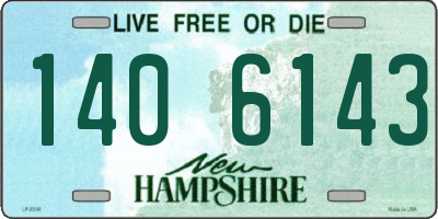 NH license plate 1406143