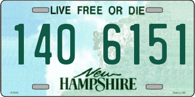 NH license plate 1406151