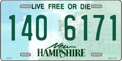 NH license plate 1406171