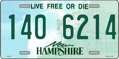 NH license plate 1406214