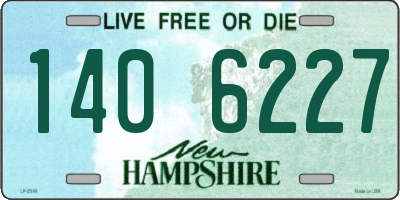 NH license plate 1406227
