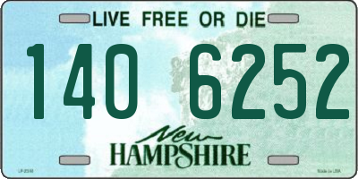 NH license plate 1406252