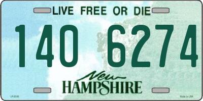 NH license plate 1406274