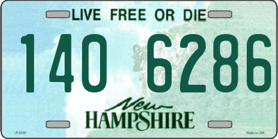 NH license plate 1406286