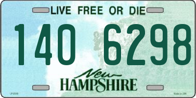 NH license plate 1406298