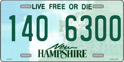 NH license plate 1406300
