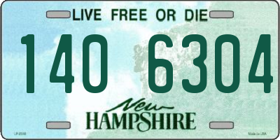 NH license plate 1406304