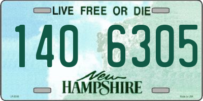 NH license plate 1406305