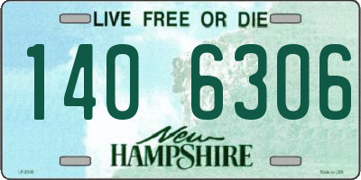 NH license plate 1406306