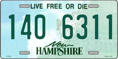 NH license plate 1406311