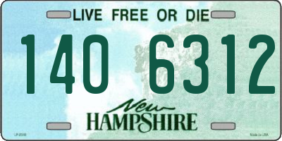 NH license plate 1406312