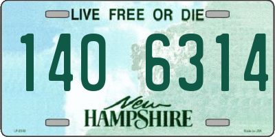 NH license plate 1406314