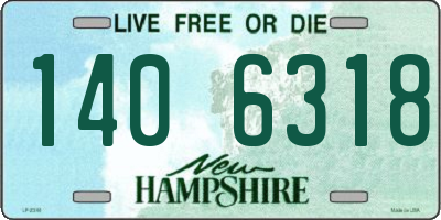 NH license plate 1406318