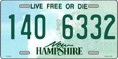 NH license plate 1406332