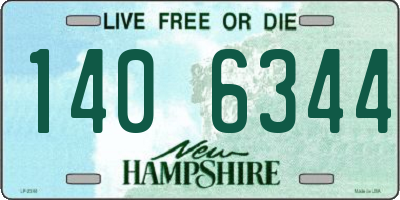 NH license plate 1406344