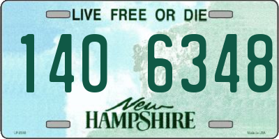 NH license plate 1406348