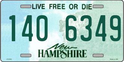 NH license plate 1406349