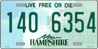 NH license plate 1406354