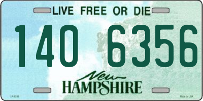 NH license plate 1406356