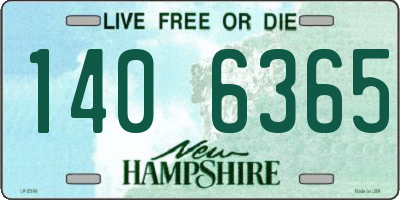 NH license plate 1406365