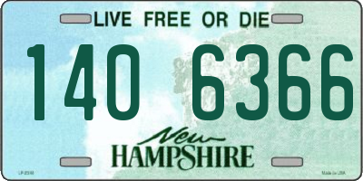NH license plate 1406366