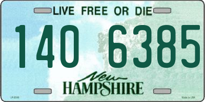 NH license plate 1406385