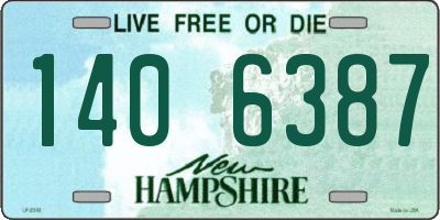 NH license plate 1406387